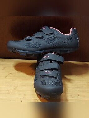 GARNEAU LGS WOMEN'S MULTI AIRFLEX BLACK SYNTHETIC ROAD CYCLING SHOES SIZE 41 NEW